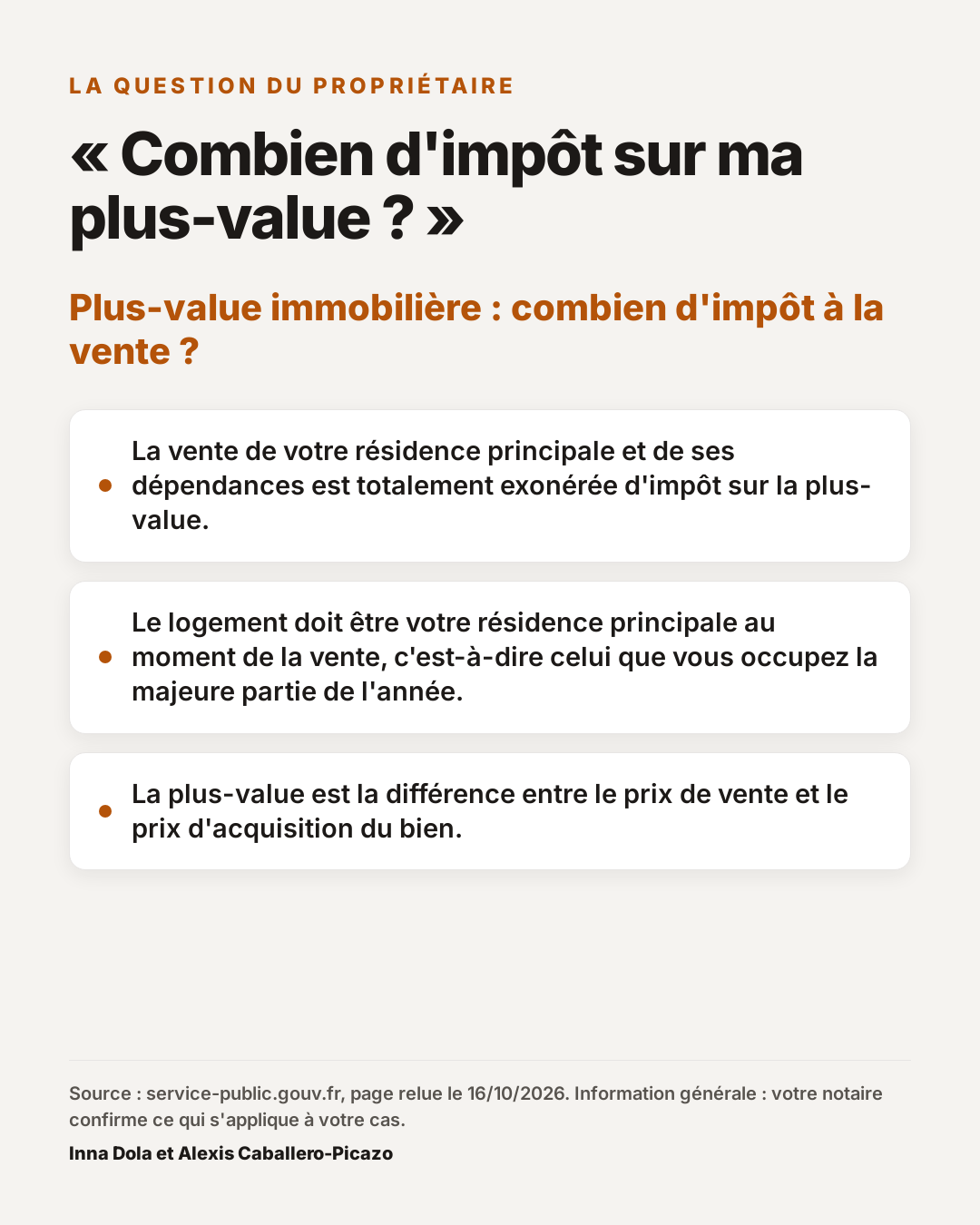 « Combien d'impôt sur ma plus-value ? » : Plus-value immobilière : combien d'impôt à la vente ?
